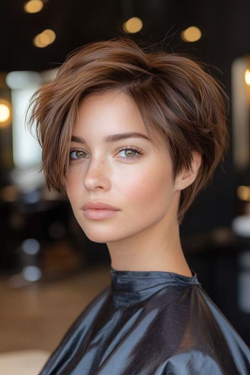 Soft Undercut Pixie hairstyle