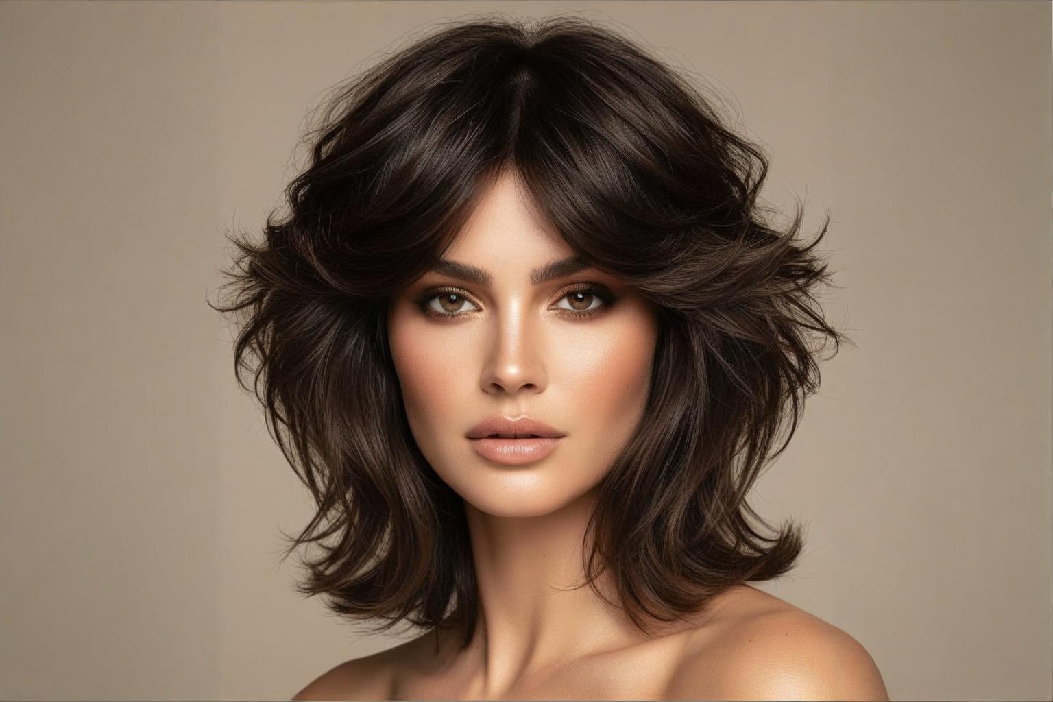 Butterfly Shag haircut on diamond face shape 2026 trend