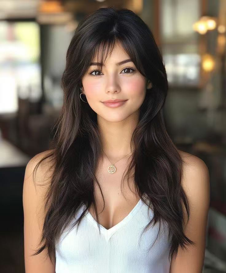 Side Swept Curtain Bangs