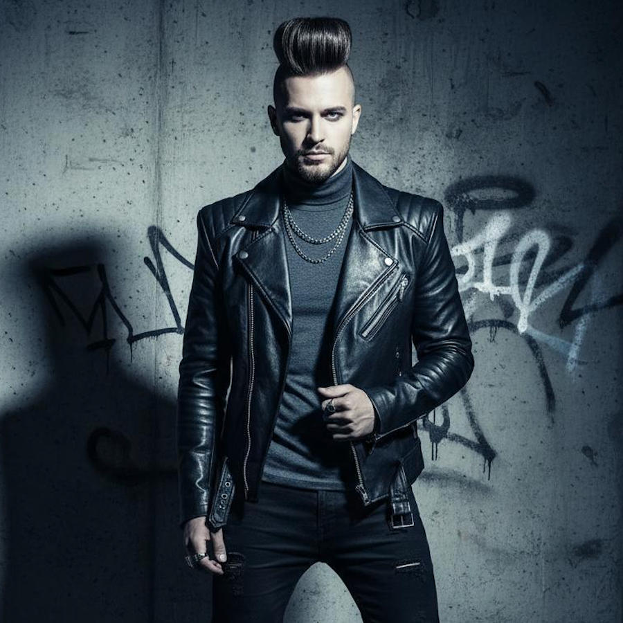 Pompadour Undercut - maximum contrast and drama Pompadour Undercut with disconnected sides and voluminous top